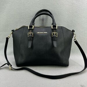 Michael Kors Womens Black Ciara Medium Saffiano Leather Purse OS